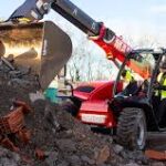 Manitou MTA 519e electric telehandler on display at the ConExpo trade show