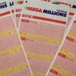 Mega Millions jackpot graphic showing $110 million prize announcement