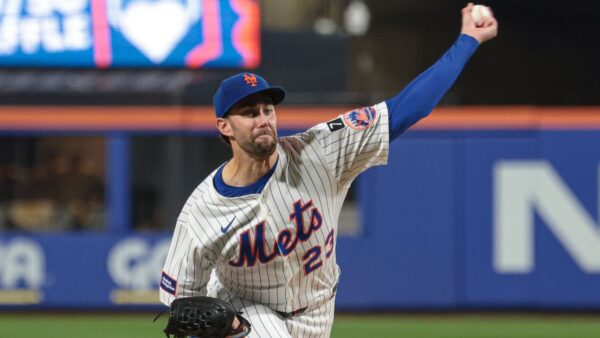 New York Mets pitcher David Peterson warming up for 2026 season debut at Citi Field