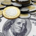 Mexican peso and US dollar exchange rate chart showing strength on April 20, 2026