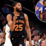 Mikal Bridges New York Knicks player aiming to elevate his game in the NBA playoffs