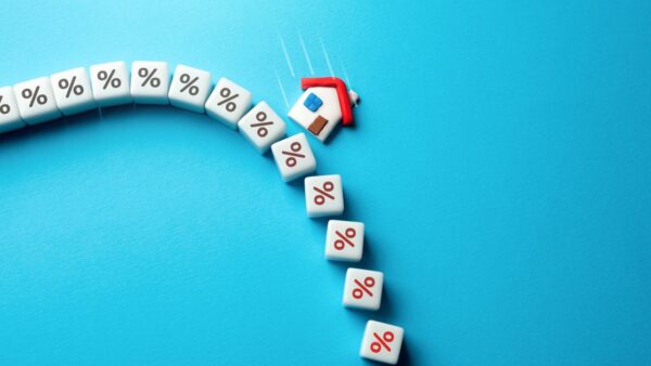 Chart showing mortgage rates dropping amid a bond market rally in April 2026