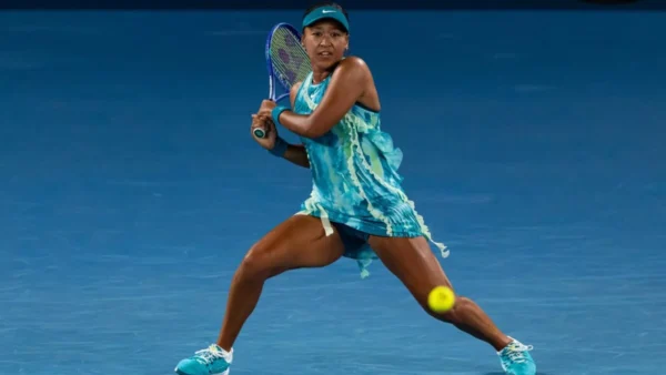 Naomi Osaka and Camila Osorio facing off in WTA Madrid second round match