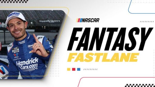 NASCAR fantasy expert analyzing Kyle Larson and Denny Hamlin picks for Bristol Motor Speedway race