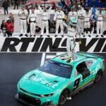 NASCAR Cup Series schedule graphic showing Easter break and upcoming Bristol race