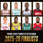 NBA Twyman-Stokes Teammate of the Year Award 2025-26 finalists announcement graphic featuring player names