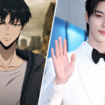 Netflix Solo Leveling live-action series filming announcement graphic featuring Sung Jin-woo and Cha Hae-in