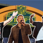 Kane Brown, Wiz Khalifa, and Bret Michaels performing at NFL Draft concerts in Pittsburgh North Shore