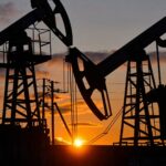 Oil prices plunge chart showing drop in Brent and WTI crude after Iran Strait of Hormuz opening and Israel-Lebanon ceasefire