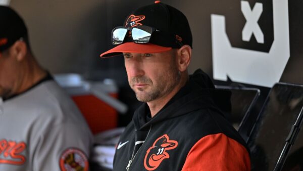 Baltimore Orioles manager Craig Albernaz with facial injury after foul ball accident