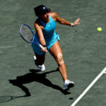 Jessica Pegula celebrates victory after long match against Yulia Putintseva at Charleston Open
