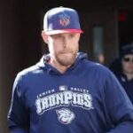 Philadelphia Phillies pitcher Zack Wheeler throwing during a minor league rehab start