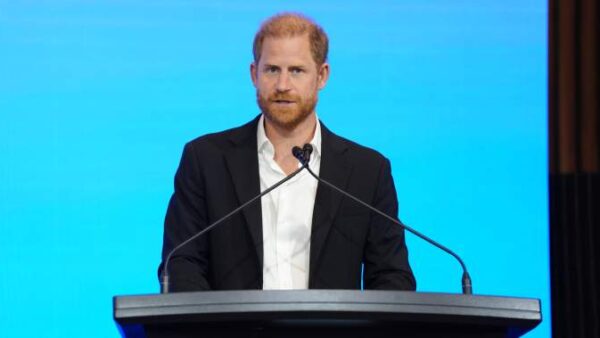 Prince Harry speaking at the InterEdge Summit on mental health in Melbourne