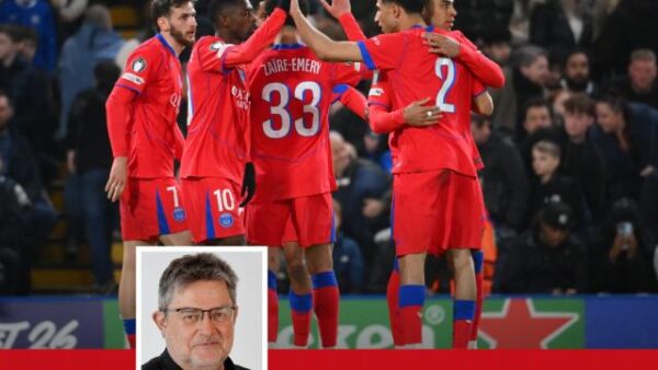 PSG players celebrating a goal ahead of crucial Champions League match against Liverpool