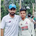 Jammu & Kashmir pacer Rasikh Salam celebrating his record 4/24 spell for RCB in IPL 2026