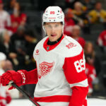 Elmer Soderblom in a Pittsburgh Penguins jersey after the Red Wings trade backfired