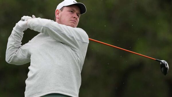 Robert MacIntyre practicing for the 2026 Masters Tournament at Augusta National