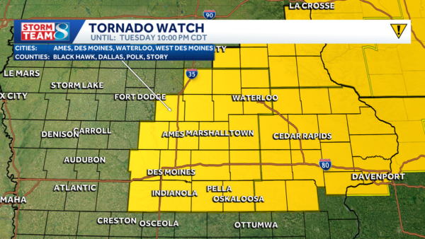 Severe thunderstorms and hail damage in central and eastern Iowa during a Weather Impact Day