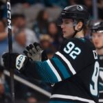 San Jose Sharks winger Igor Chernyshov skates during a game before his illness