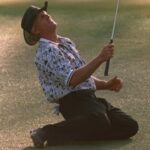 Rory McIlroy and Greg Norman comparison graphic for Masters six-shot lead history