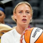 Sophie Cunningham in studio for USA Network WNBA broadcasting role 2026