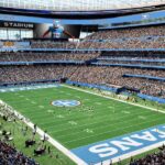Sportscaster Dan Patrick reporting on Super Bowl 2030 rumors for Nashville at Nissan Stadium