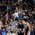 Dylan Harper in San Antonio Spurs uniform after 2025 NBA Draft