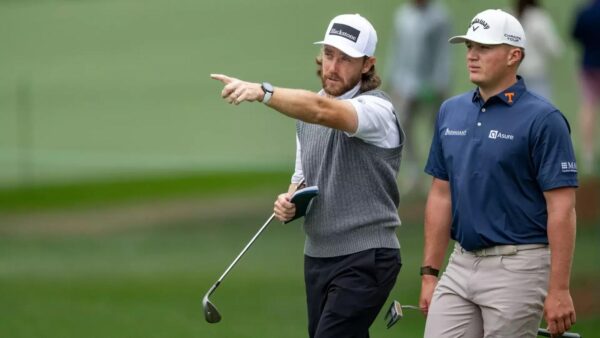 Tennessee Volunteers golfer Jackson Herrington posing with golf club after earning 2026 Masters invitation
