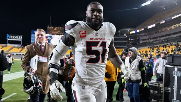 Houston Texans defensive end Will Anderson Jr. after signing his $150 million contract extension