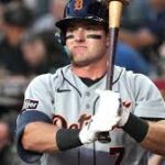 Detroit Tigers players Kevin McGonigle and Justin Verlander on Opening Day 2026 at Chase Field in Phoenix