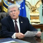 Former President Donald Trump at Mar-a-Lago discussing Canada annexation in new royal biography