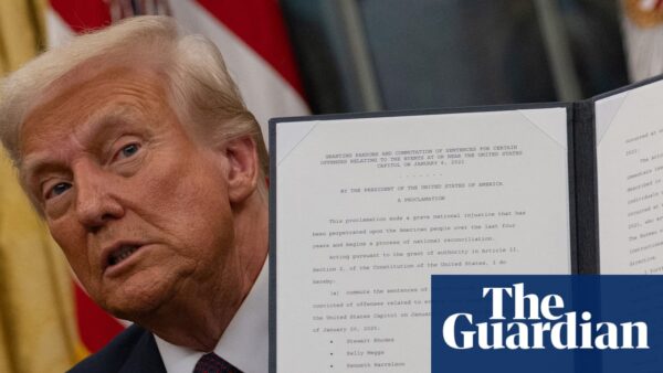 President Donald Trump discussing plans for mass pardons of White House advisers