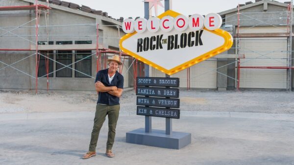 Ty Pennington smiling in an interview about HGTV's Rock the Block