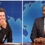 Colin Jost Reflects on Fearful Joke Swaps with Michael Che