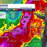 Severe Storms with Large Hail Impacting Central Oklahoma