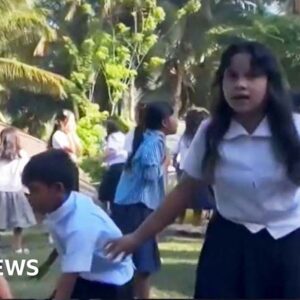 Magnitude-7.8 Earthquake Causes School Structure Collapse in Philippines